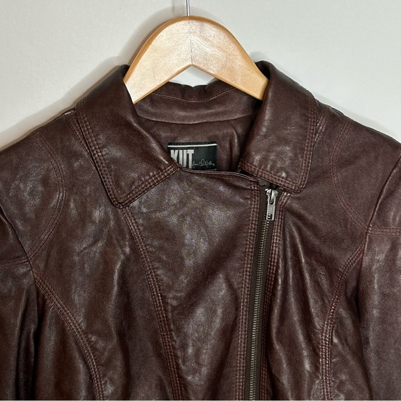 Kut From The Kloth Vegan Leather Moto Jacket Small - Picture 7 of 16